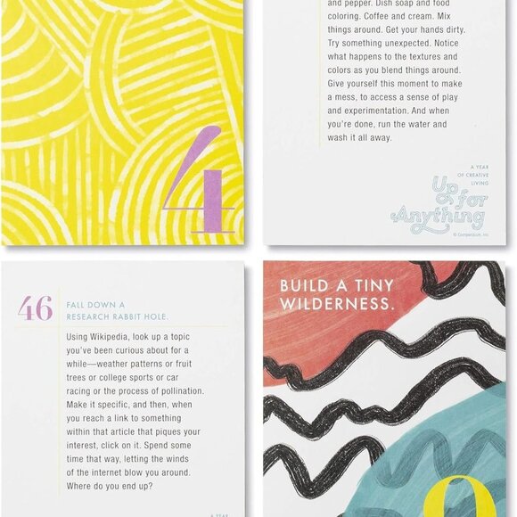 Compendium Up for Anything: A Year of Creative Living — 52 Imaginative Activity - Picture 3 of 4